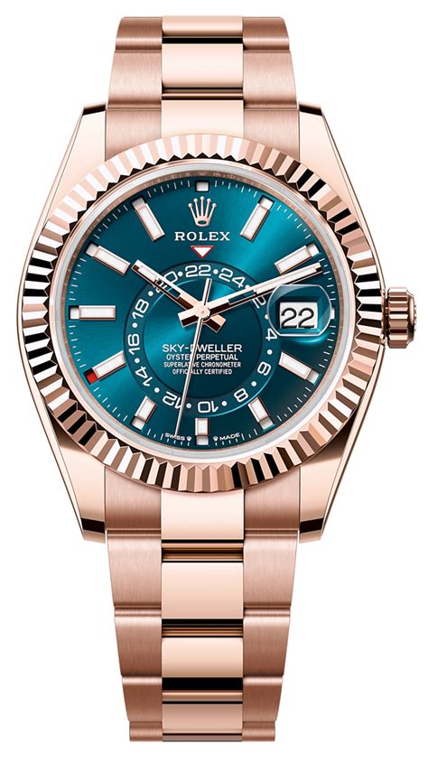 rolex sky dweller gold blue|Rolex occasion sky dweller.